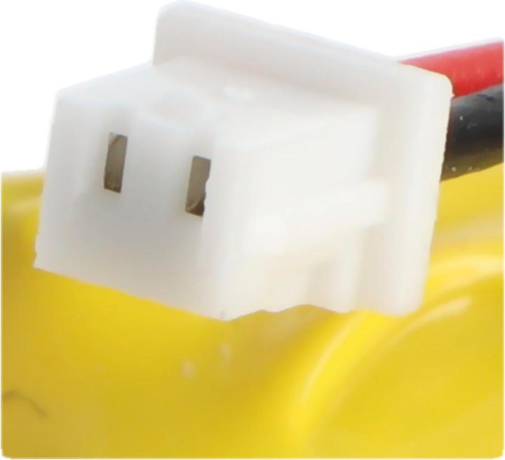 Produktbild AccuCell CMOS Batterie CR2032 3V mit Kabel und Stecker, Polung +/- beachten (1 Stk., CR2032, 220 mAh)