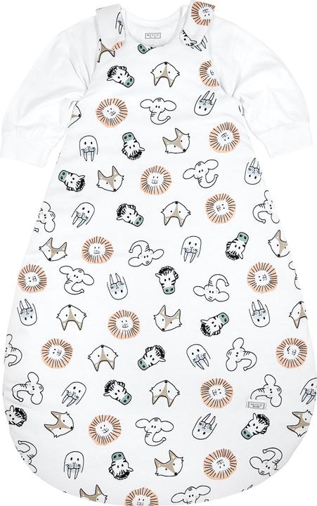 Actual product image Meyco Sleeping bag jersey 2-piece 50/56 Animal (56 cm)