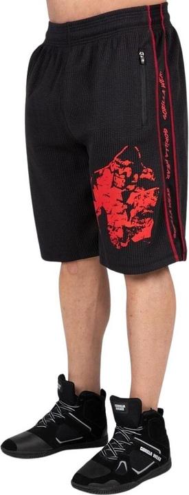 Image du produit Gorilla Wear Short d'entraînement Buffalo Old School noir/rouge (S/M)