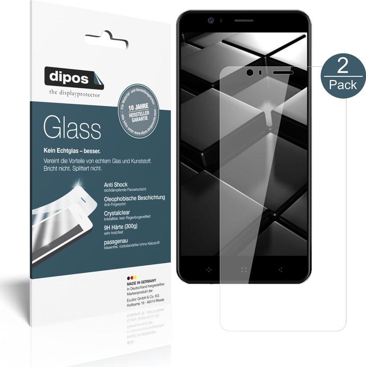 Actual product image Dipos Screen Protector Anti-Shock (2 Piece, Elephone P8 Mini)