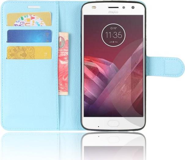 Produktbild MU Classic Leder Hülle mit Litchitextur (Motorola Moto Z2 Play)