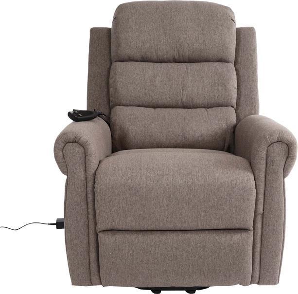 Produktbild Mendler Fernsehsessel HWC-K63, Liegefunktion Massage Heizfunktion, Stoff/Textil - dunkelgrau