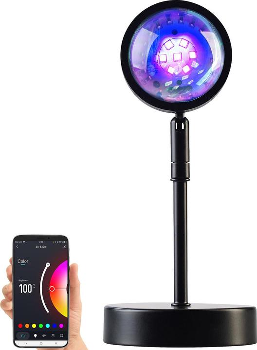 Actual product image Luminea Smart RGB Sunset LED Projection Light