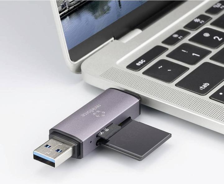 Produktbild Renkforce RF-CR-200 USB-Kartenleser Smartphone/Tablet USB-A (USB 3.1 Gen 1), US (USB, USB 3.1 Gen 1)
