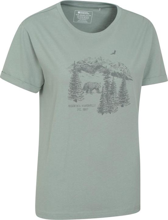 Actual product image Mountain Warehouse Womens/Ladies Forest Bear Organic Loose Fit T-Shirt (40 D)