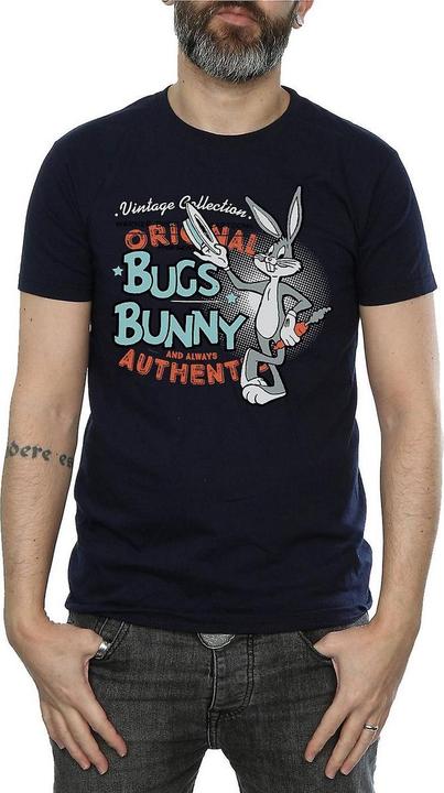 Actual product image Looney Tunes Mens Bugs Bunny Vintage Cotton T-Shirt (XXL)