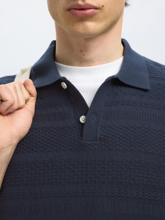 Actual product image Selected Homme Textured Polohemd aus Strick (L)