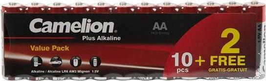 Image du produit Pilha ALCALINE AA / LR6 1.5 V PACK PROMO (10+2 pcs) - 2800 mAh (1 pcs, AA, 2800 mAh)