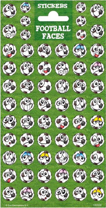 NoName Aufkleber Twinkle - Fussball Gesichter