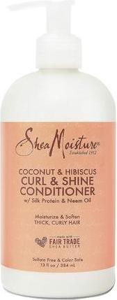 Shea Moisture Coconut and Hibiscus Curl and Shine Conditioner 384ml (384 ml)