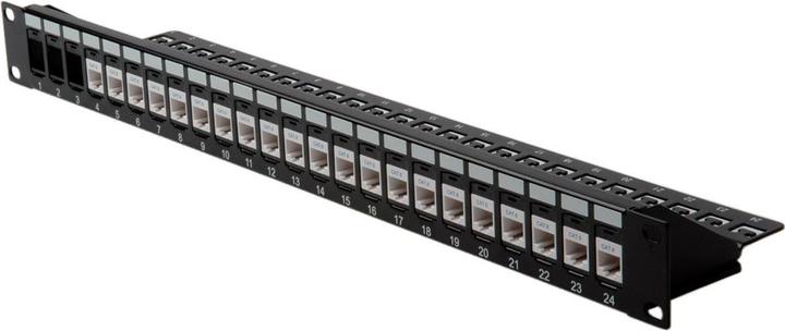 Immagine prodotto Roline 48,30 cm (19") rack per moduli keystone, 24P., non schermato, nero