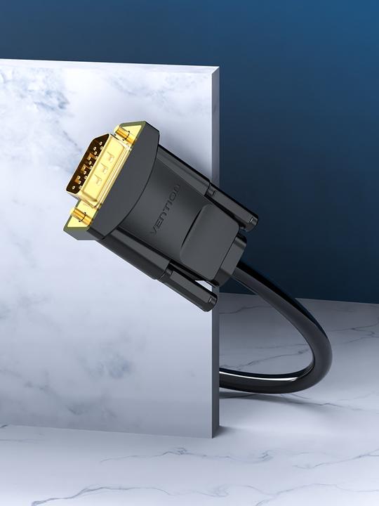 Image du produit Vention Câble DVI(24 1) vers VGA 1.5m EABBG (Noir) (1.50 m, DVI)