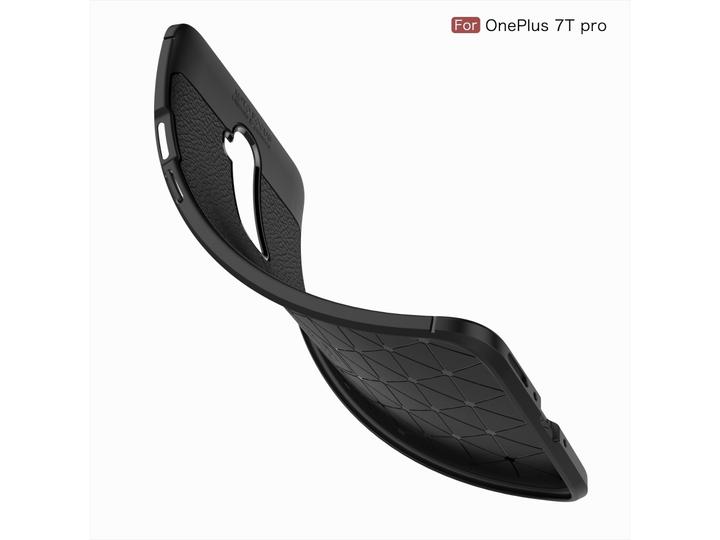 Produktbild Screenguard OnePlus 7T Pro Hülle Leather Design TPU Cover (OnePlus 7T Pro)