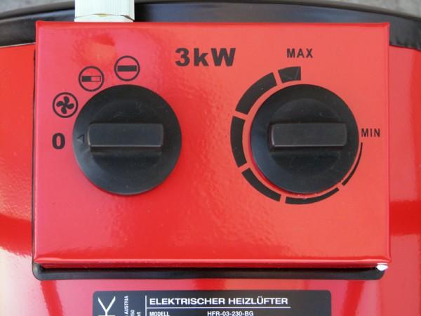Actual product image Rotek - Elektrischer Heizlüfter HFR-03-230-BG (3000 W)