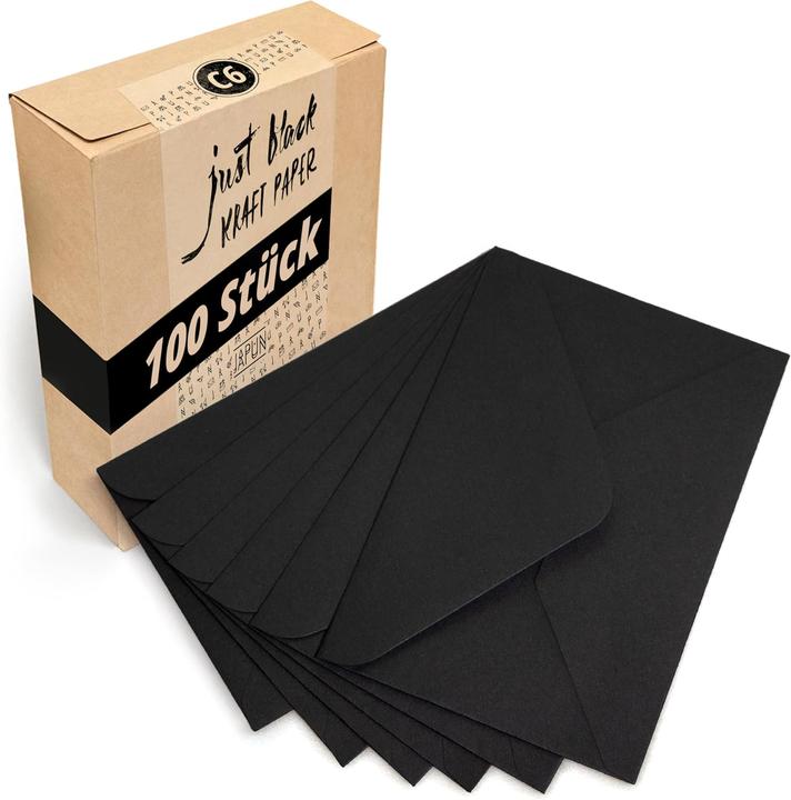 Image du produit Japun 100 x Kuverts ohne Fenster (C6, 100 x)