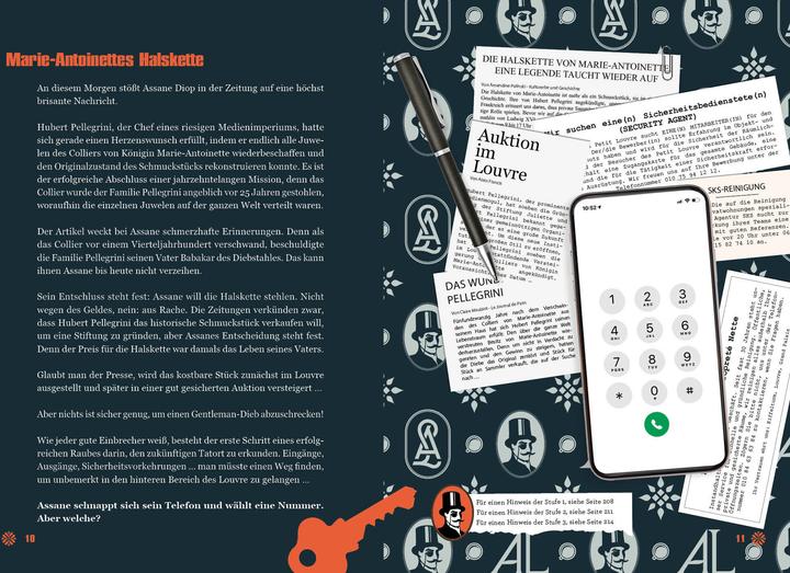 Actual product image Lupin: Escape Game - Das offizielle Buch (German, Julien Hervieux, 2022)