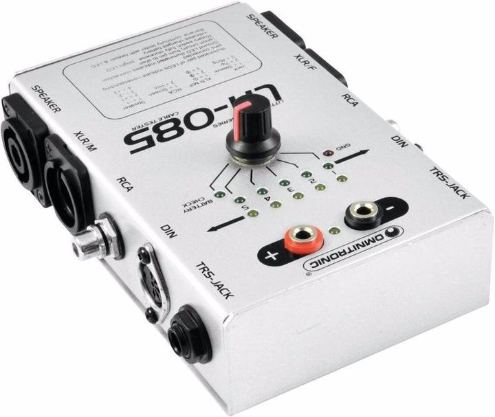 Immagine prodotto Omnitronic LH-085 Tester per cavi (Tester di cavi audio)