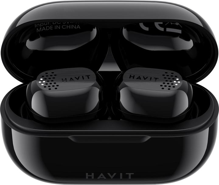 Actual product image Havit TWS Bluetooth Headset Black Wireless Headphones In Ear Music Black (100 h, Wireless)