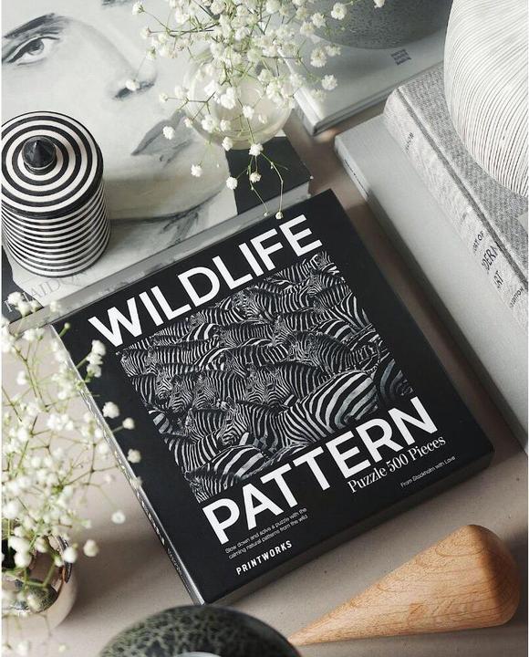 Actual product image Helvetiq Puzzle Zebra, Wildlife Pattern (500 pieces)