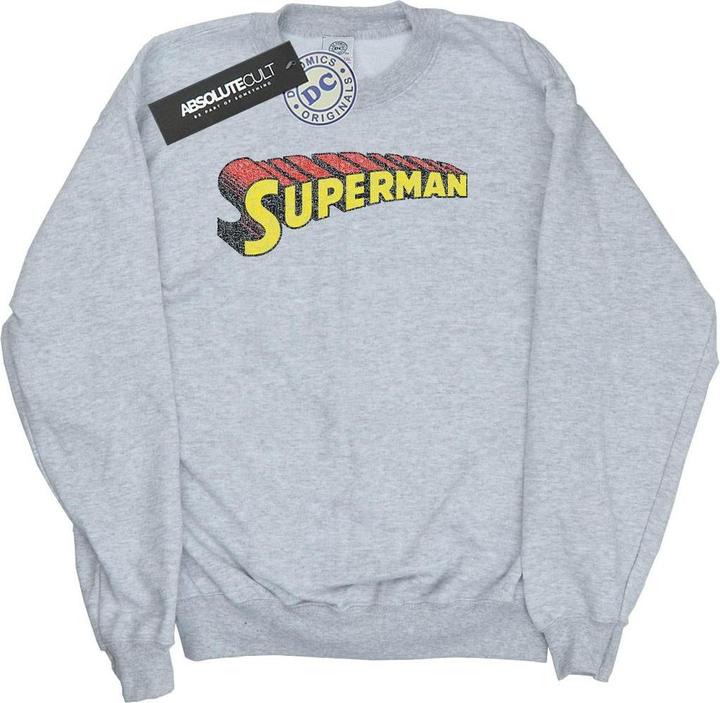 Superman Telescopic Crackle Logo Sweatshirt