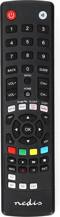 Produktbild Nedis Universal-Fernbedienung | Vorprogrammiert | 1 Gerät | Amazon Prime / Disney + Button / Google (Universal Fernbedienung, Infrarot)