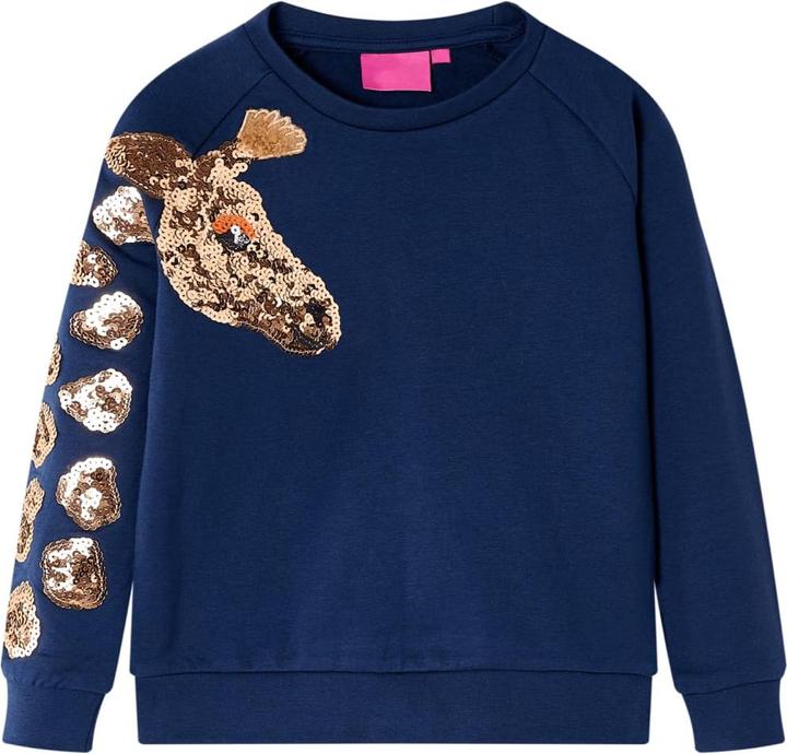 Immagine prodotto VidaXL Felpa da bambino blu navy 104,Materiale: 95 % cotone. 5 (104)