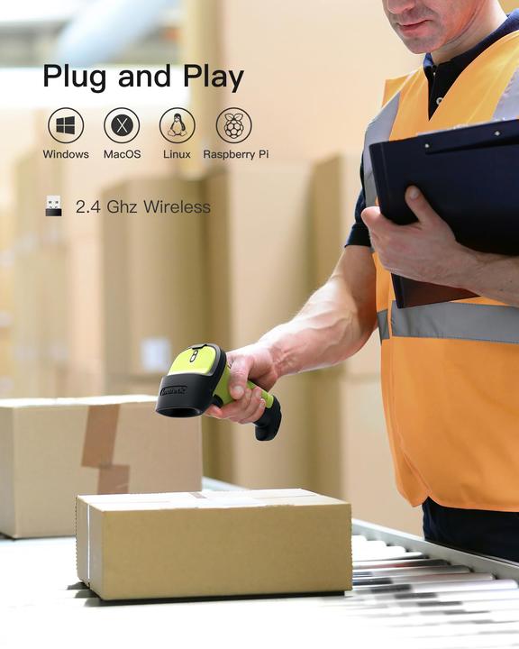 Produktbild Inateck Barcode Scanner Wireless 2.4 GHz (1D-Barcodes)