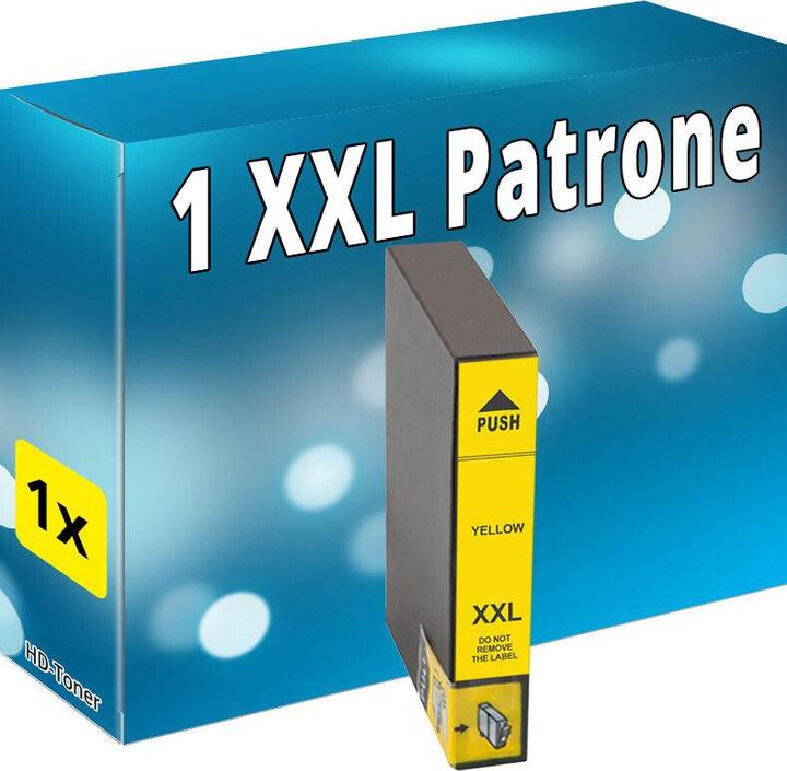 Actual product image Druckfuxx DRUCKER PATRONE Gelb für Epson WF2510WF WF2520NF WF2530WF WF2540WF Yel