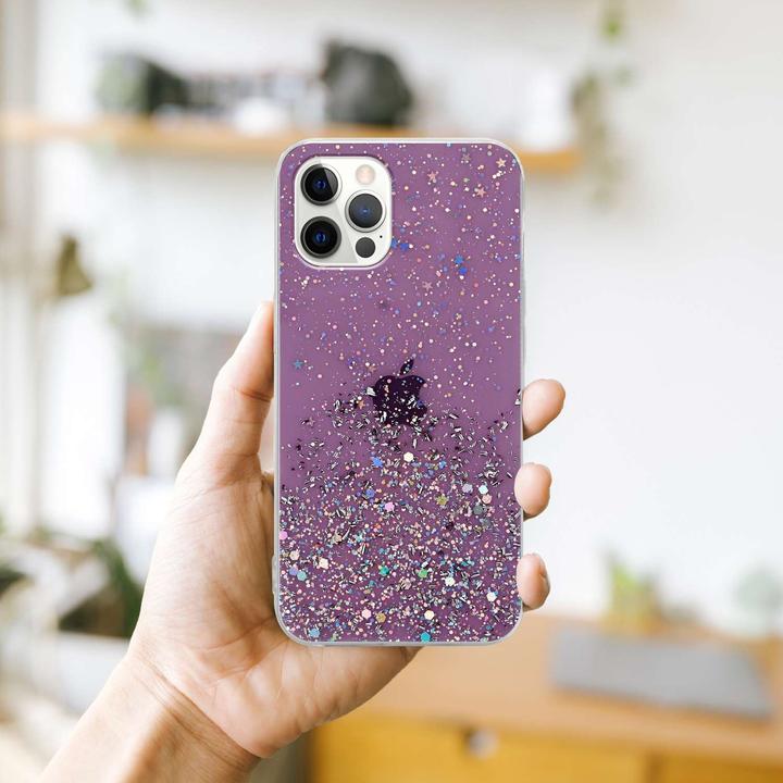 Actual product image Cadorabo TPU cover sparkling glitter (Apple iPhone 12, Realme 12 Pro+)