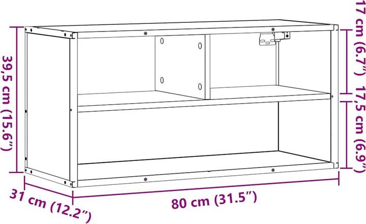 Produktbild VidaXL TV Schrank Lowboard Fernsehschrank Fernsehtisch Wandschrank TV Möbel