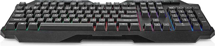 Immagine prodotto Nedis Tastiera da gioco cablata | USB Tipo-A | Tasti a membrana | LED | QWERTY | Layout USA | Lunghezza (Ing. Int., Cablato)