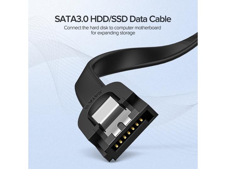 Actual product image Ugreen SATA 3.0 cable angled 90-degree