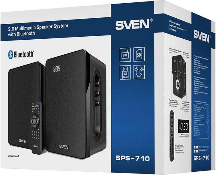 Image du produit Sven Haut-parleur SPS-710, 40W Bluetooth (noir) (Alimentation via port USB)