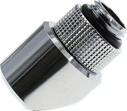 Actual product image Barrow Adapter 45 degrees G1/4 inch male to G1/4 inch female - rotatable, silver
