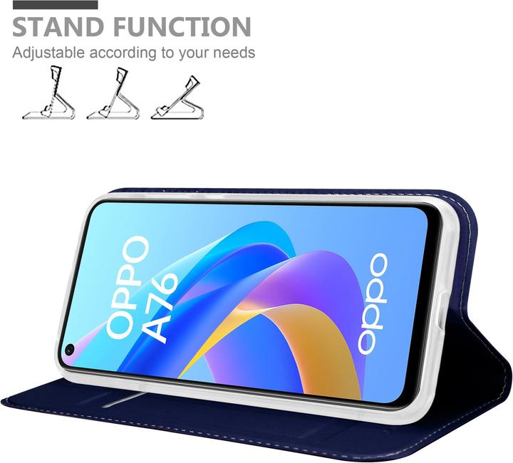 Productafbeelding Cadorabo Classy Book Case voor Oppo A36 / A76 / A96 4G / K10 4G / Realme 9i (Realme 9i, Oppo A76, Oppo A36)