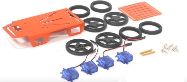 Produktbild OEM Mini Robot Rover Chassis Kit 4WD