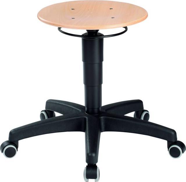 Actual product image Bimos Swivel stool, wood, with castors