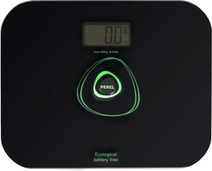 Produktbild Perel DIGITALE PERSONENWAAGE - 150 kg / 100 g - UMWELTFREUNDLICH - FUNKTIONIERT OHNE BATTERIEN (150 kg)