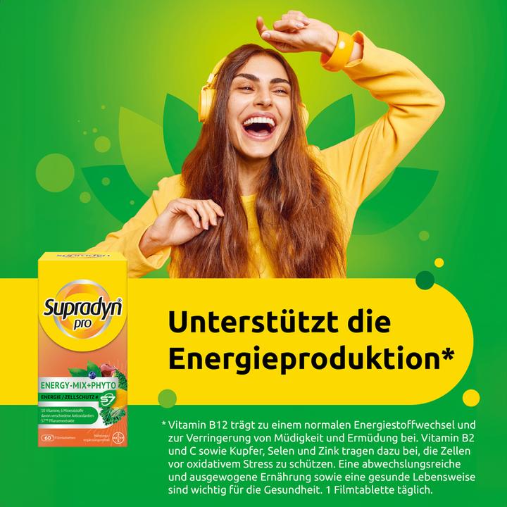 Image du produit Supradyn pro Energy-Mix+Phyto (60 pièce(s), Cachets)