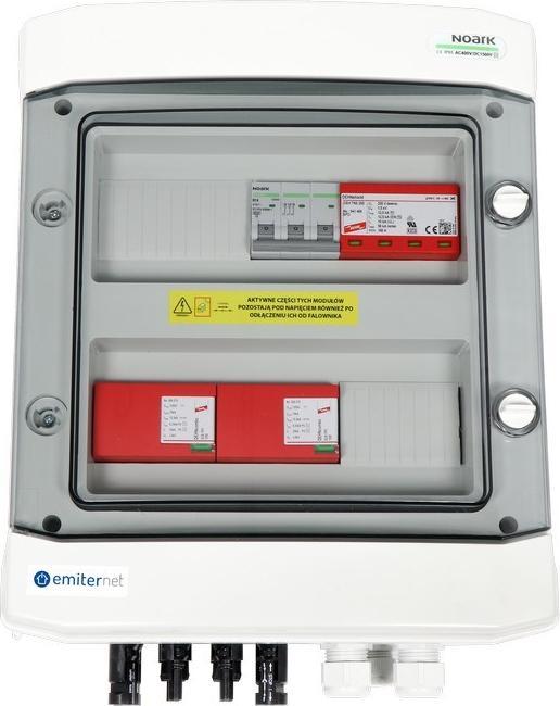 Produktbild No Name Schaltanlage angeschlossen DCAC hermetischer IP65 EMITTER mit DC-Überspannungsableiter Dehn 1000V Ty