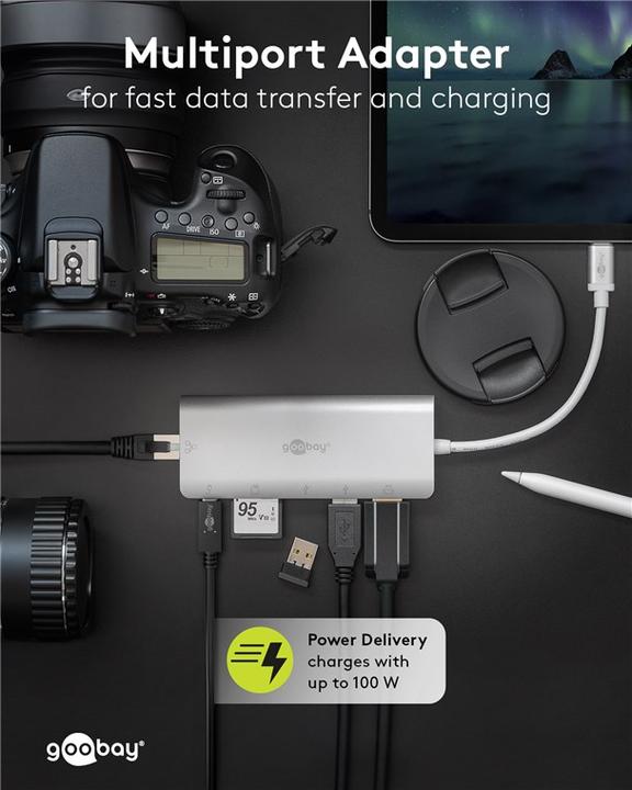 Actual product image Goobay USB-C (USB-C, 5 Ports)
