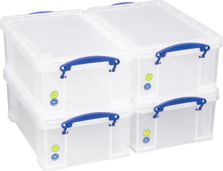 Image du produit Really Useful Box 4er-Set rangement empilable (39.5 x 25.5 x 15.5 cm, 9 l)