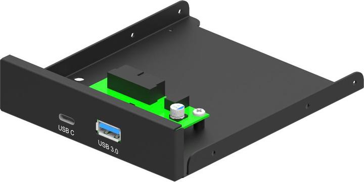 Actual product image Gembird Panel przedni 3.5" USB 3.1 Type-A + Type-C (USB 3.0)