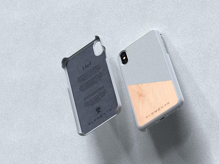 Immagine prodotto Nordic Elements Original Helium - Custodia per Iphone Xs Max con vero legno d'acero (grigio chiaro) (Apple iPhone XS Max)