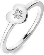 Hot Diamonds Romantic silver ring with diamond Most Loved DR241 - Circuit: 58 mm (58)
