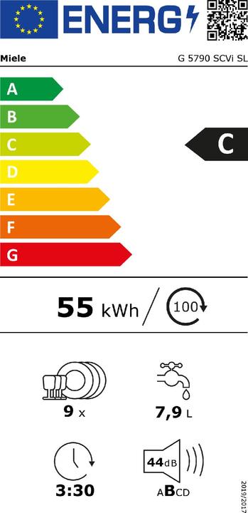 Energy Label Miele G 5790 SCVi SL