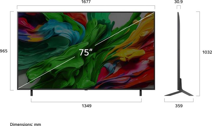 Produktbild LG 75QNED85A6C (75", QNED85, QNED, 4K, 2025)