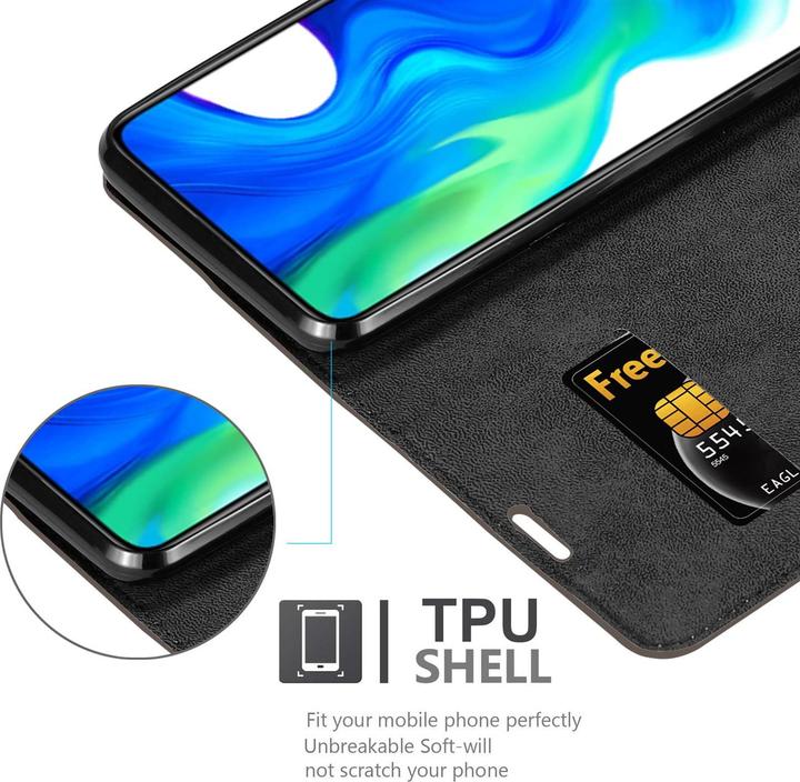 Actual product image Cadorabo Book Invisible Magnet Cover (Xiaomi Poco F2 Pro)