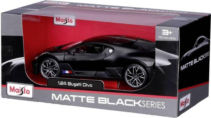 Actual product image Maisto Bugatti Divo 1/24 black matt