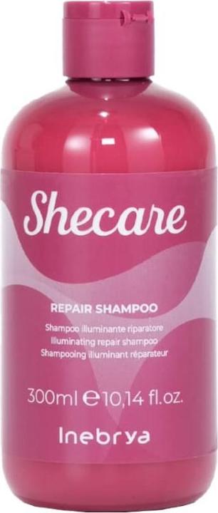 Inebrya SHECARE Repair Shampoo - Shampoo for regeneration and shine enhancement - 300ml (300 ml, Flüssiges Shampoo)